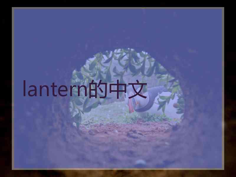 lantern的中文 lantern的中文