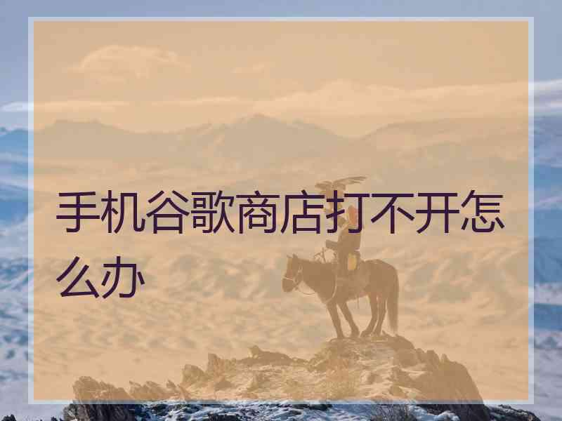 手机谷歌商店打不开怎么办 手机谷歌商店打不开怎么办