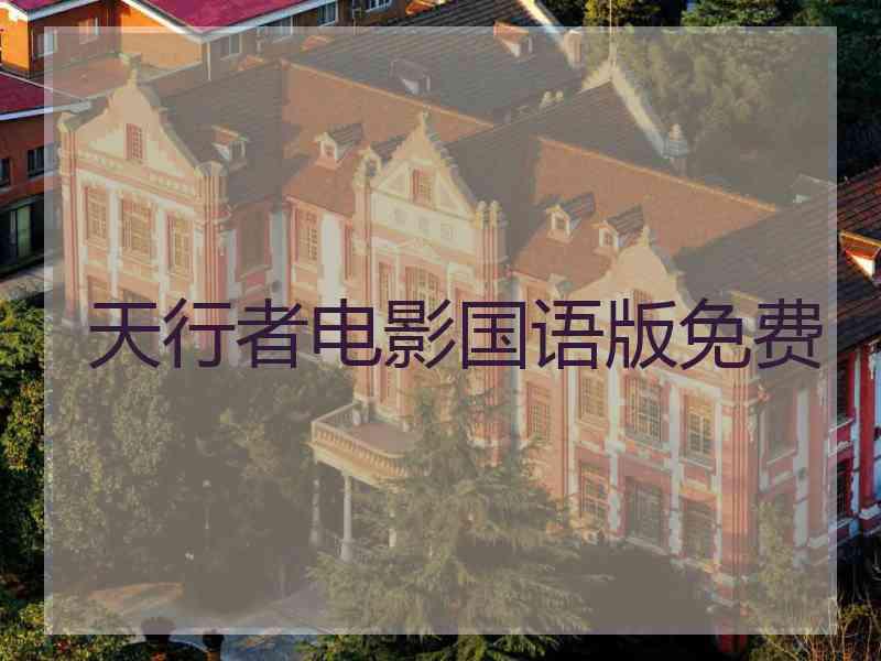 天行者电影国语版免费