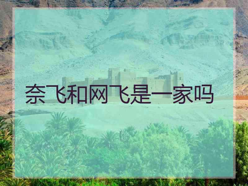 奈飞和网飞是一家吗