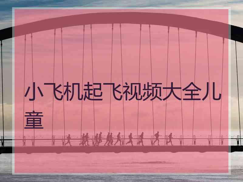 小飞机起飞视频大全儿童