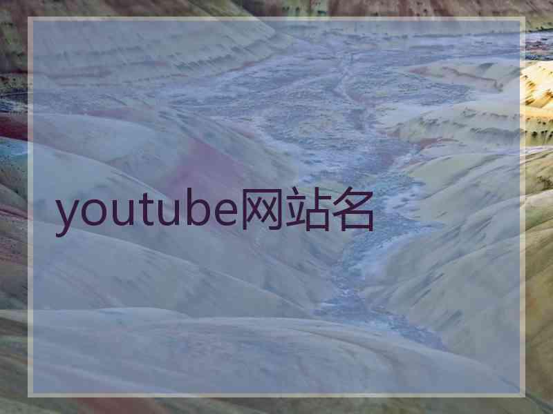 youtube网站名
