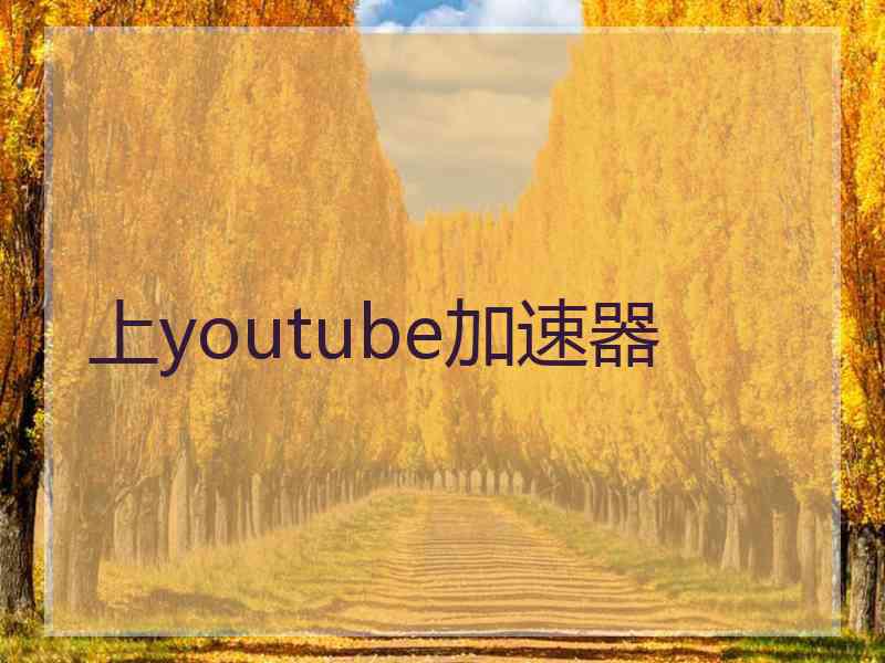 上youtube加速器