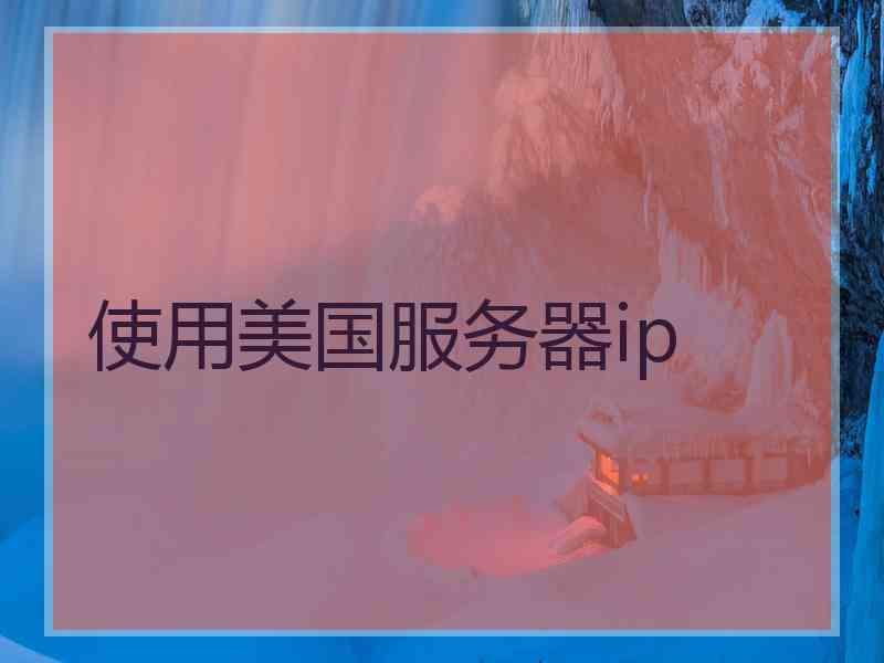 使用美国服务器ip