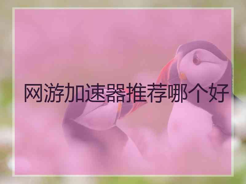 网游加速器推荐哪个好