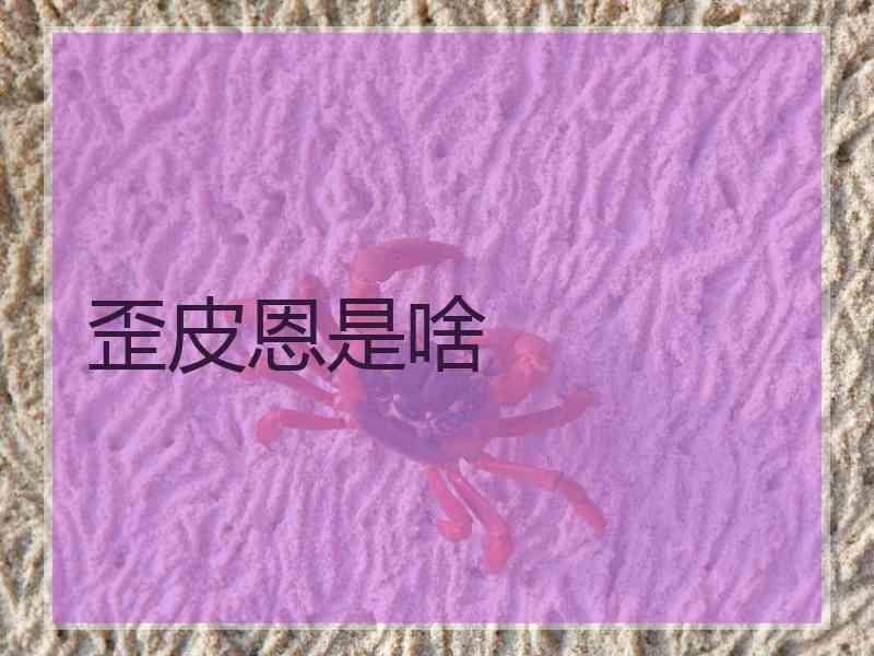 歪皮恩是啥