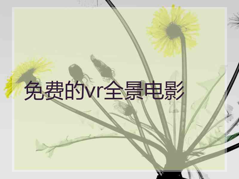 免费的vr全景电影