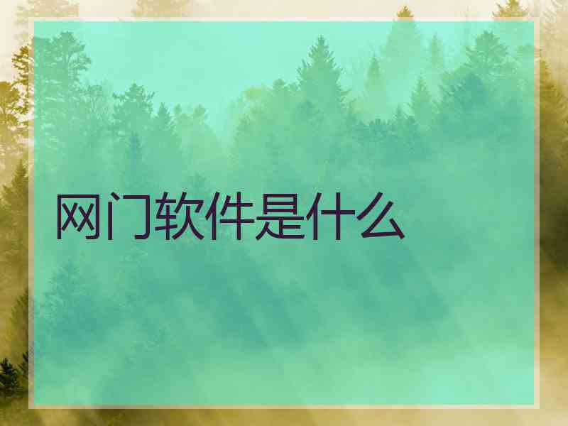 网门软件是什么