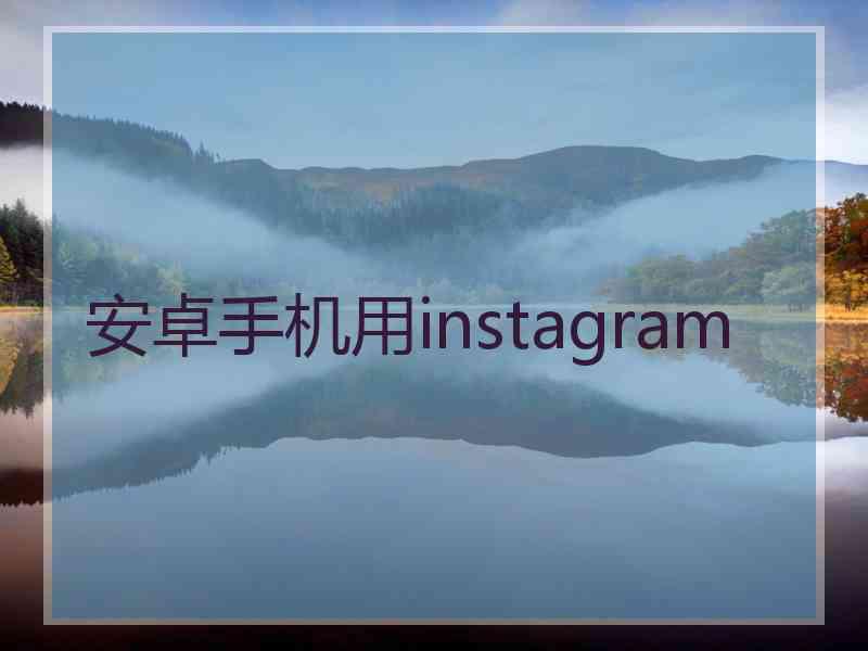 安卓手机用instagram