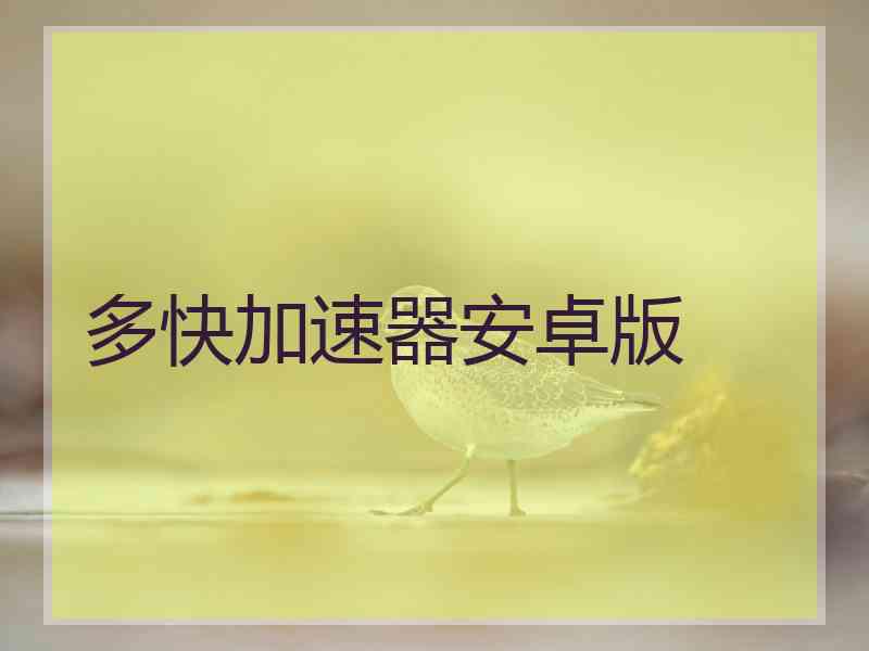 多快加速器安卓版