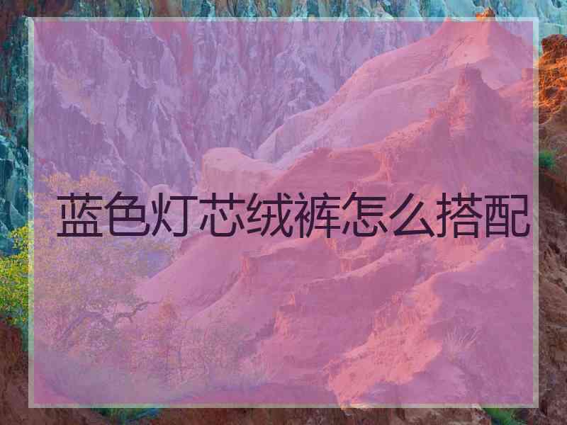 蓝色灯芯绒裤怎么搭配