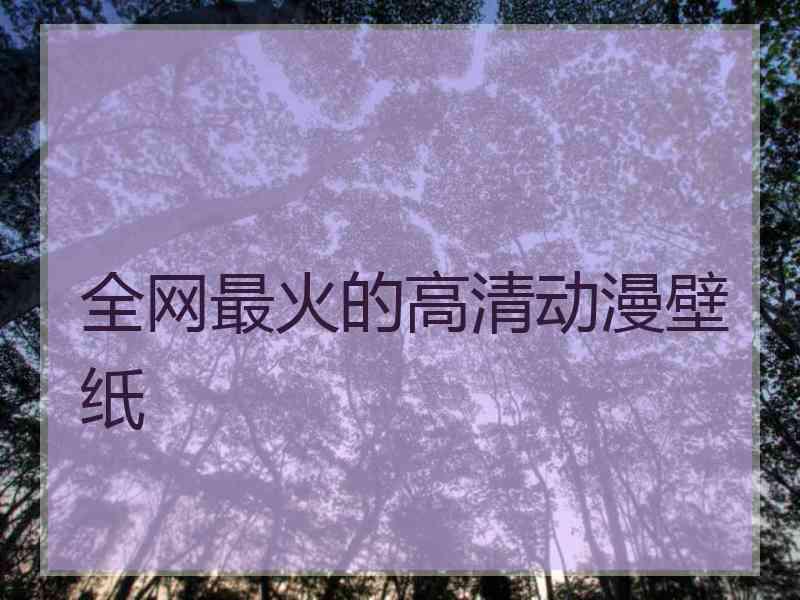 全网最火的高清动漫壁纸