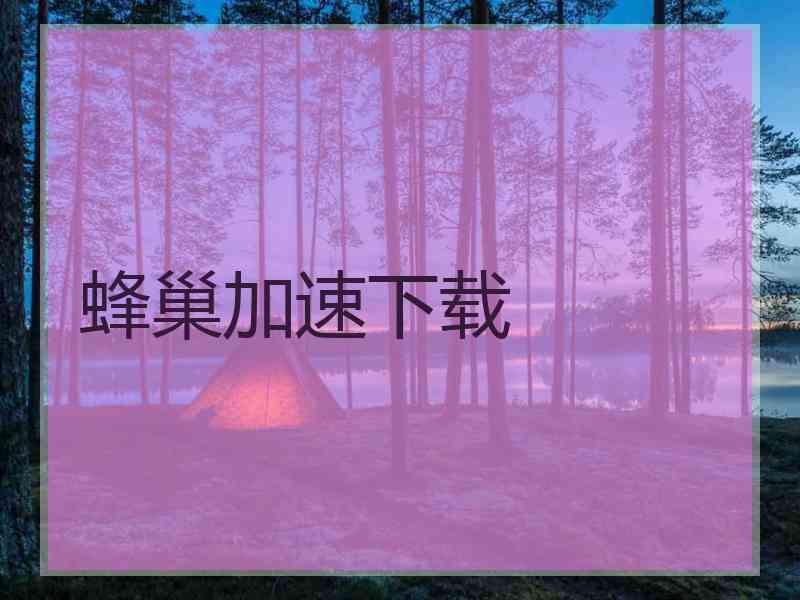 蜂巢加速下载