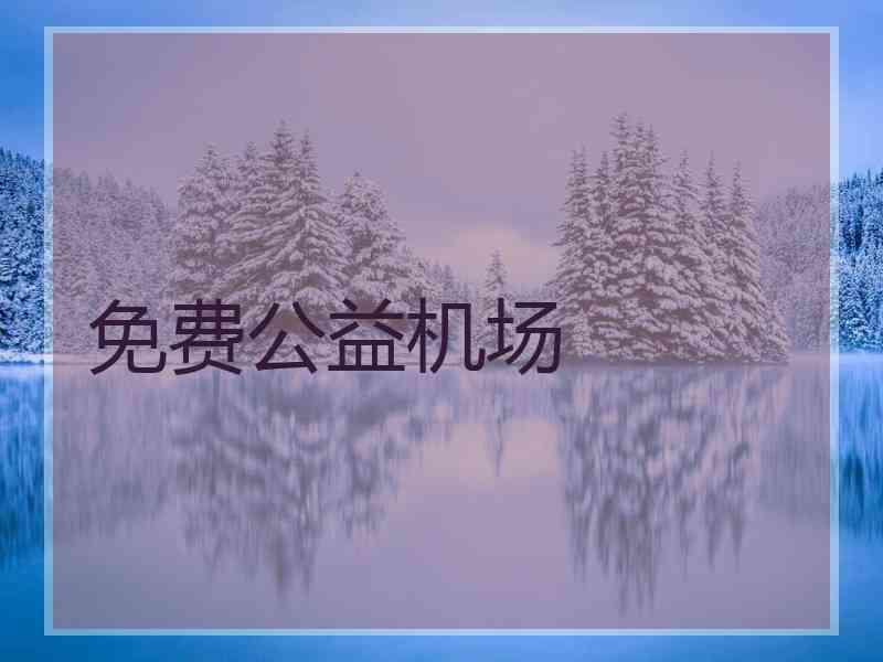免费公益机场