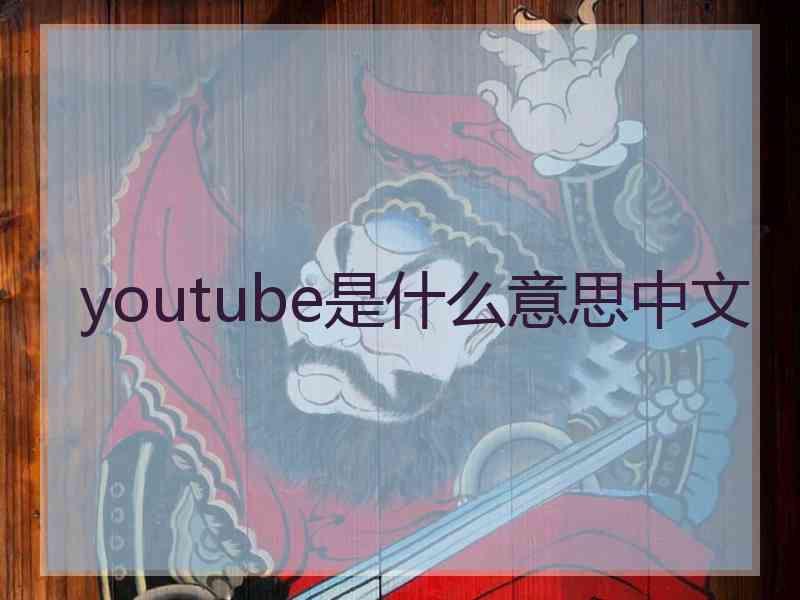 youtube是什么意思中文
