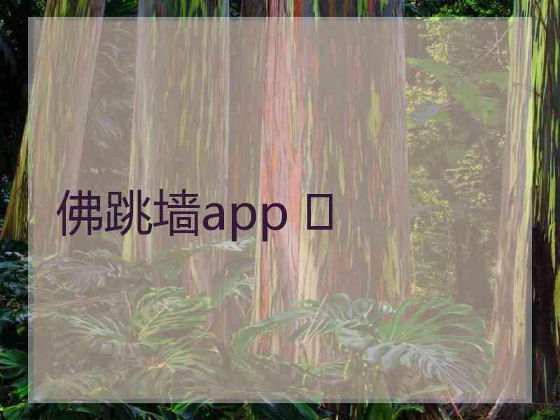 佛跳墙app 	