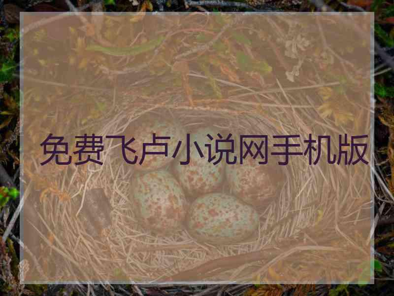 免费飞卢小说网手机版