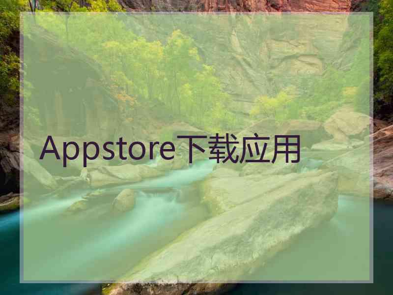 Appstore下载应用