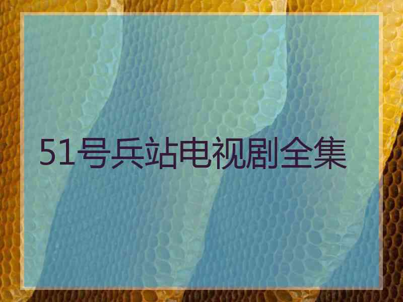 51号兵站电视剧全集