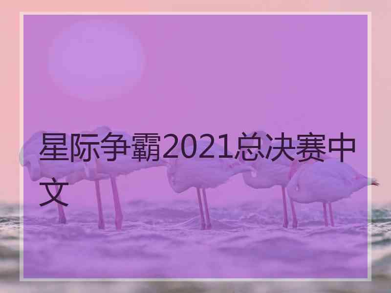 星际争霸2021总决赛中文