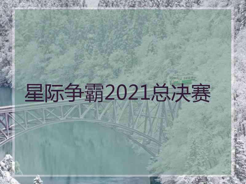 星际争霸2021总决赛