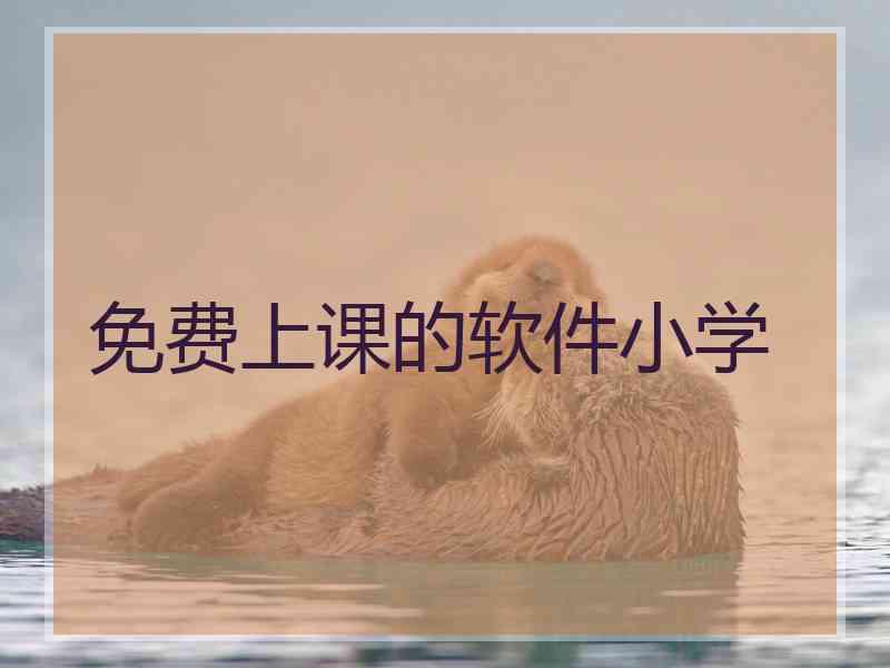 免费上课的软件小学
