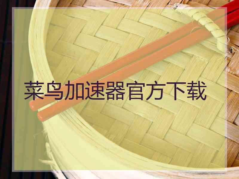 菜鸟加速器官方下载