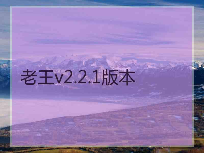 老王v2.2.1版本