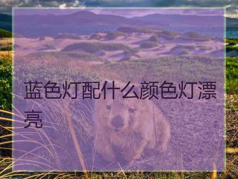 蓝色灯配什么颜色灯漂亮