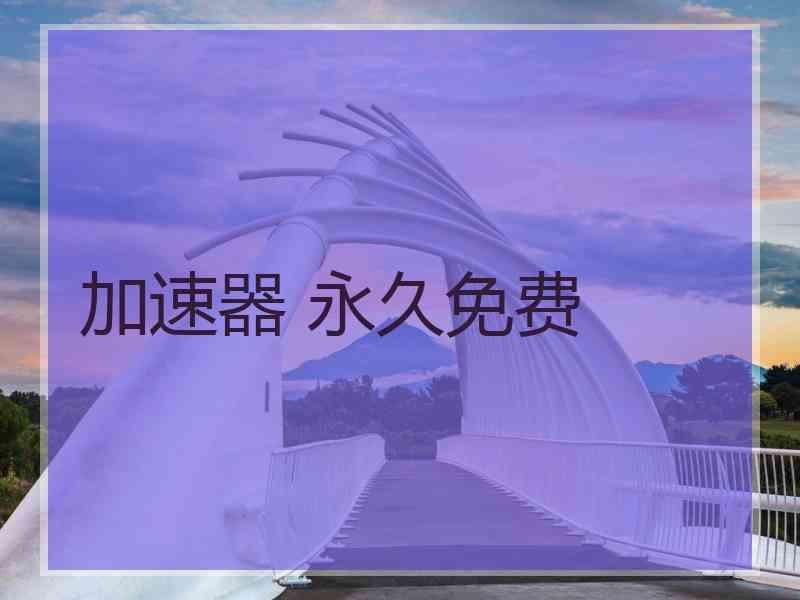 加速器 永久免费