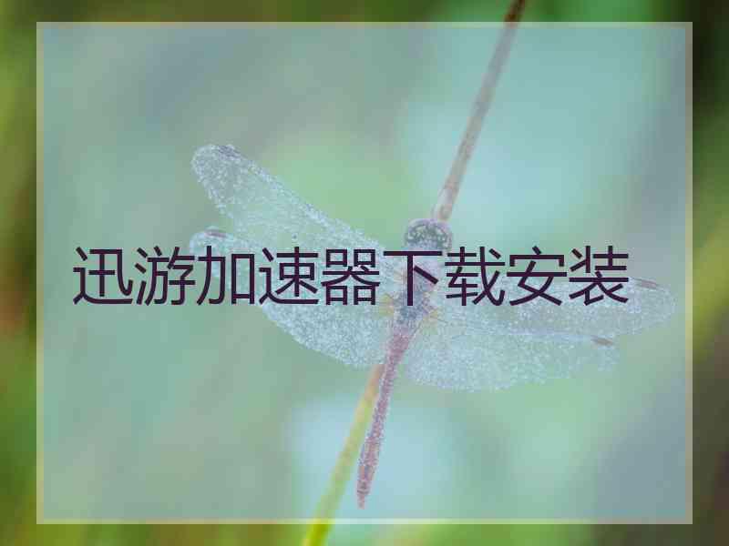 迅游加速器下载安装