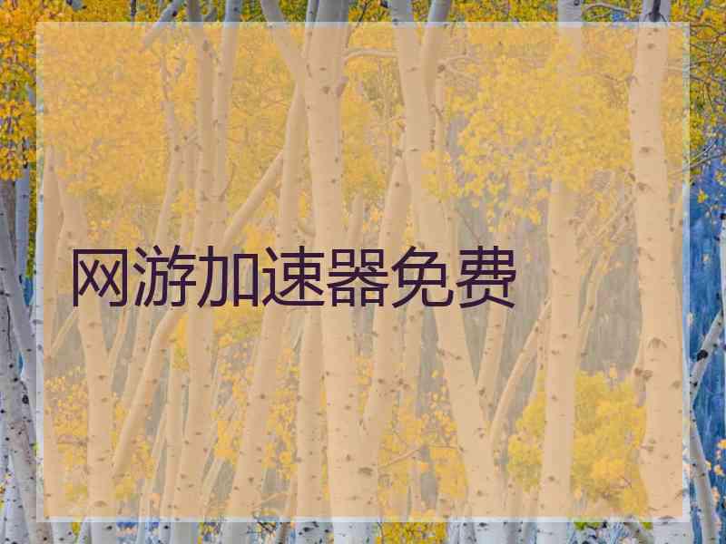 网游加速器免费